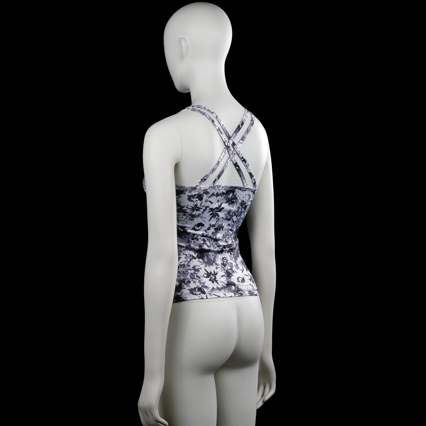 Sports top - Gray & Black - Size 134, 140