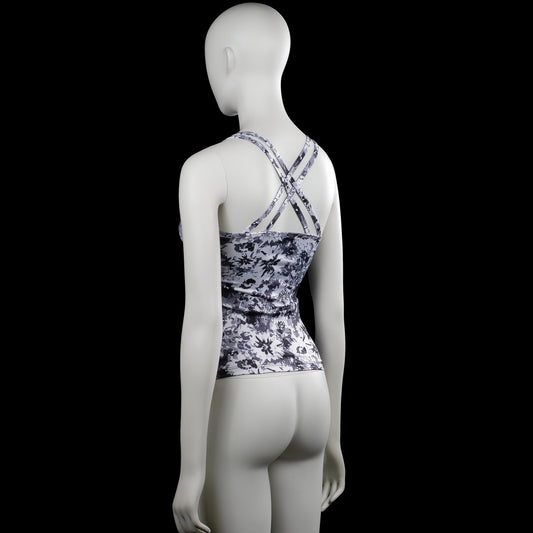 Sports top - Gray & Black - Size 134, 140