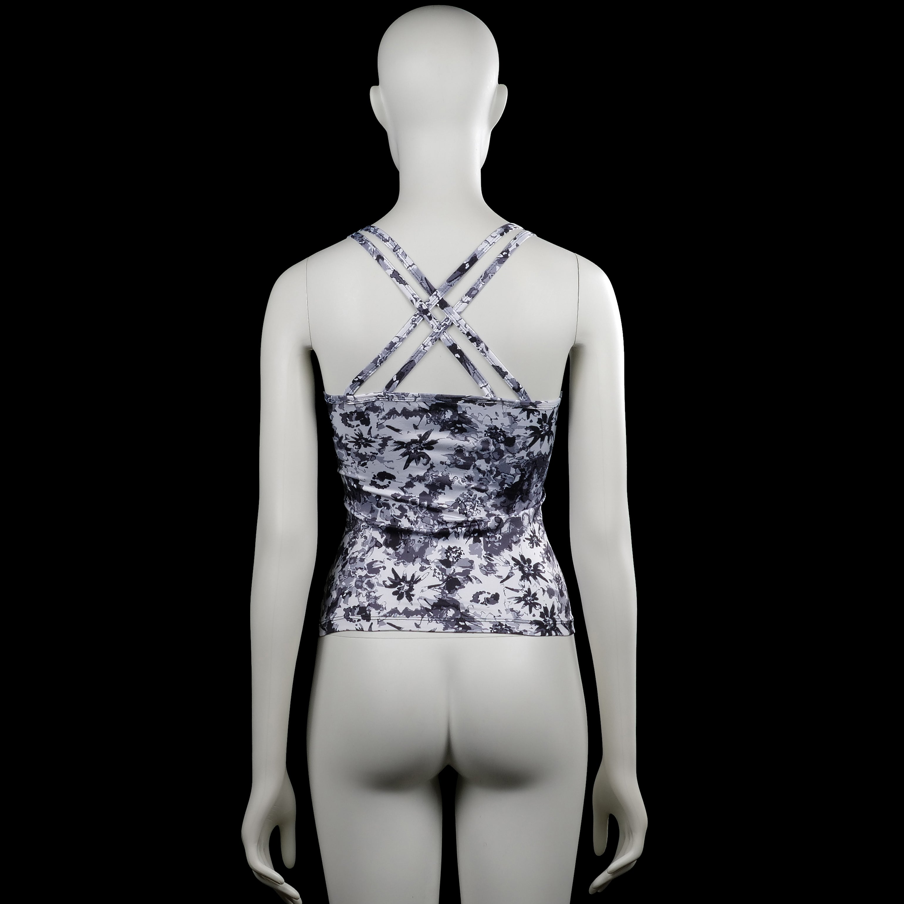 Sports top - Gray & Black - Size 134, 140