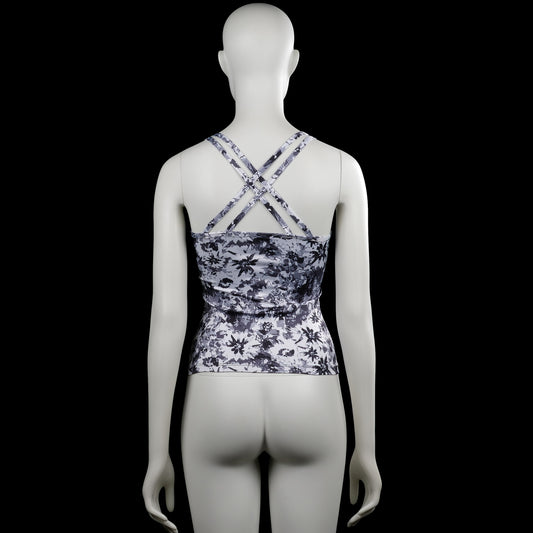 Sports top - Gray & Black - Size 134, 140