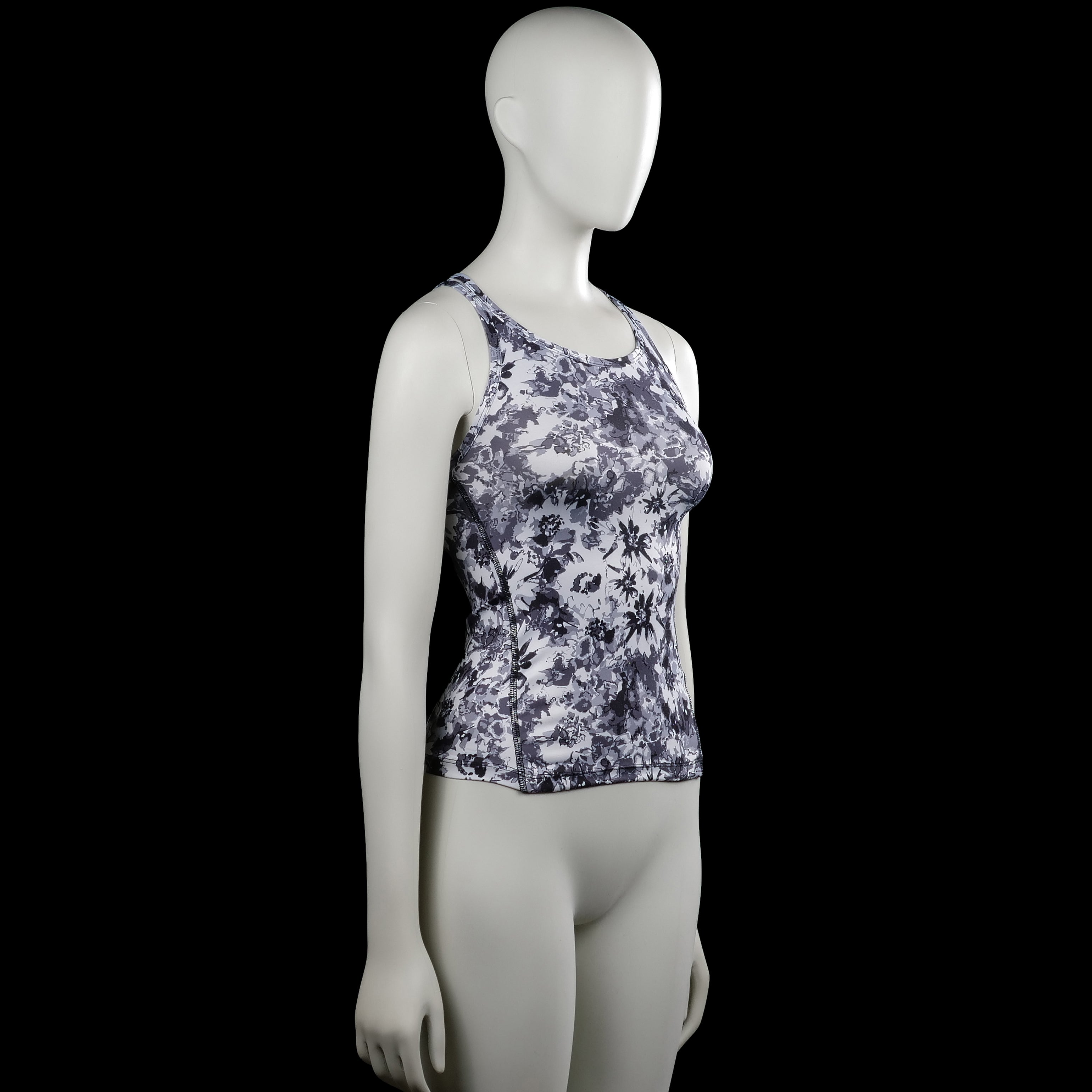 Sports top - Gray & Black - Size 134, 140