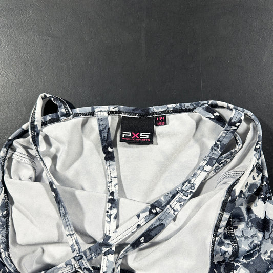 Sports top - Gray & Black - Size 134, 140