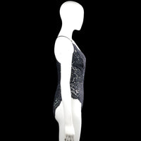 Bodysuit - Navy & Black - Size M