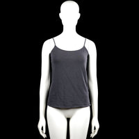 Primark - Tank top - Charcoal - Size M - Charcoal solid camisole top with thin shoulder straps and a scoop neckline. Features a straight hem and plain edges.