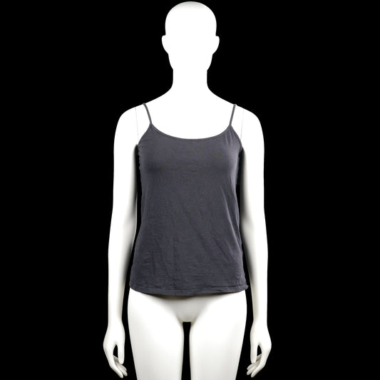 Primark - Tank top - Charcoal - Size M - Charcoal solid camisole top with thin shoulder straps and a scoop neckline. Features a straight hem and plain edges.