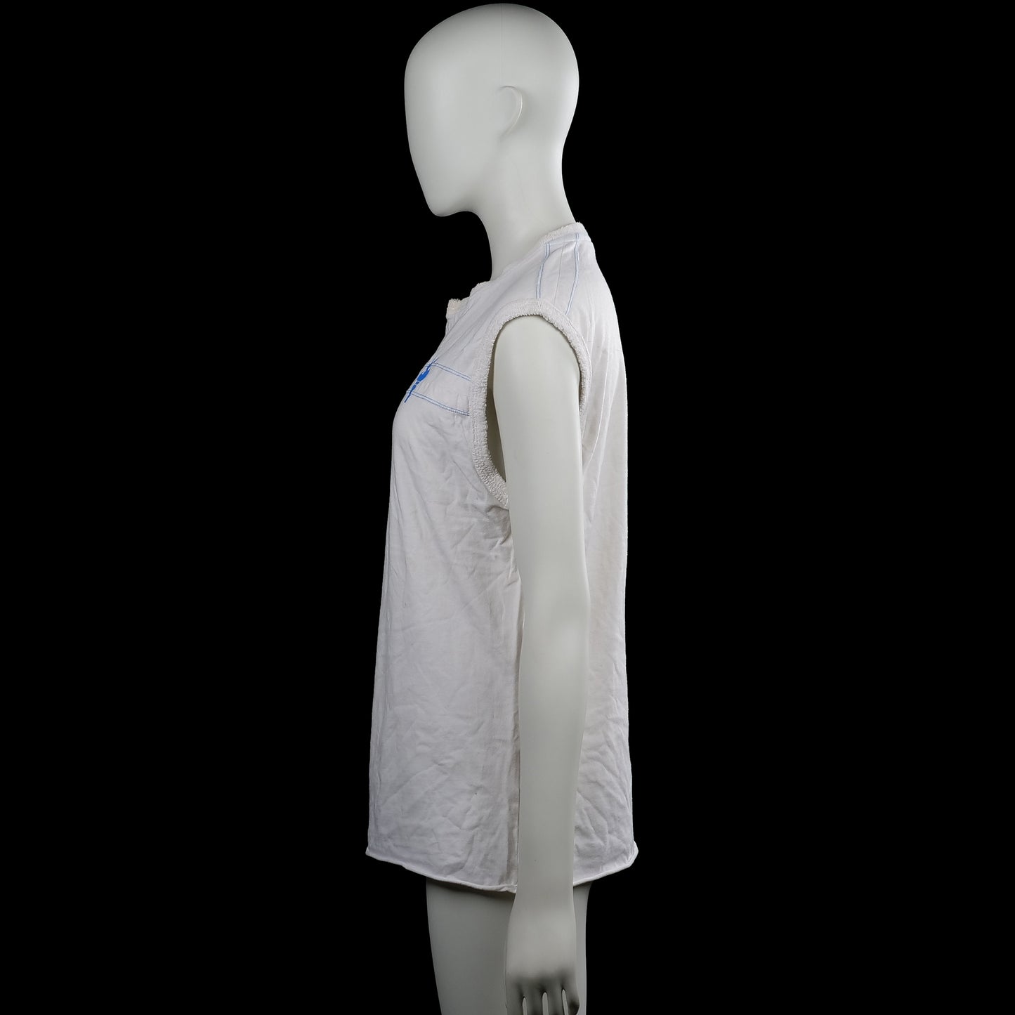 Tank top - White & Light Blue - Size L