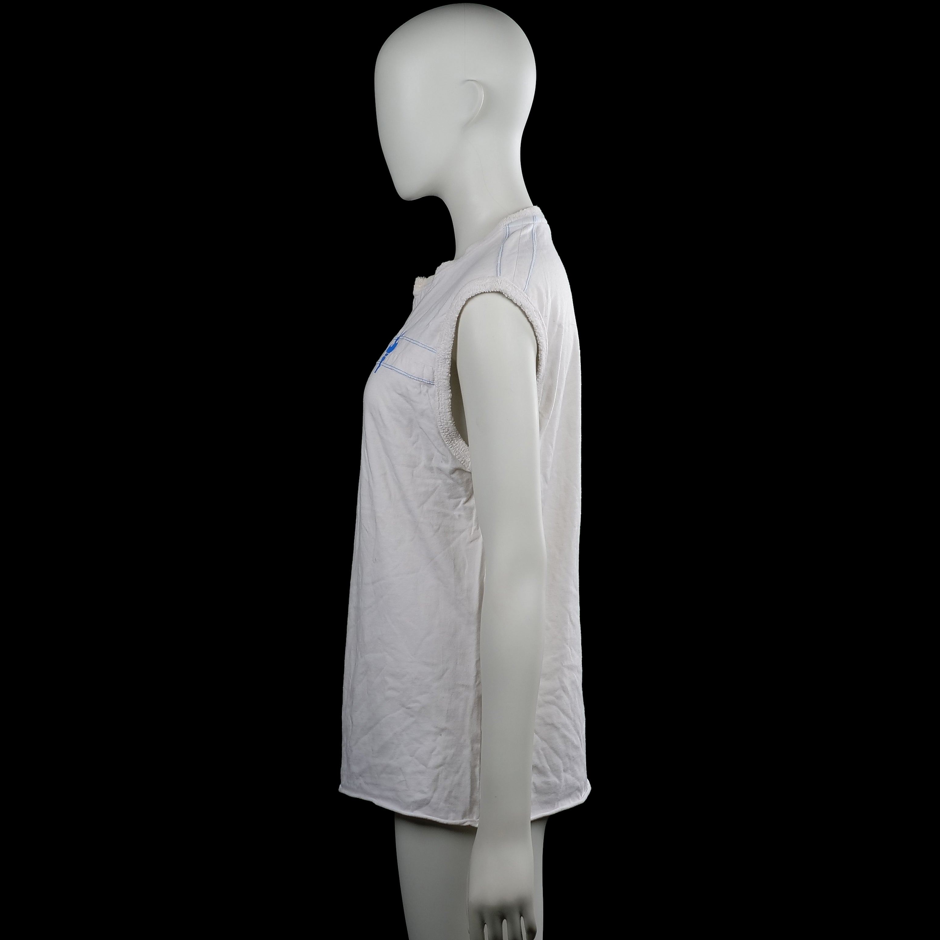 Tank top - White & Light Blue - Size L