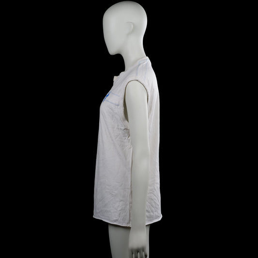 Tank top - White & Light Blue - Size L