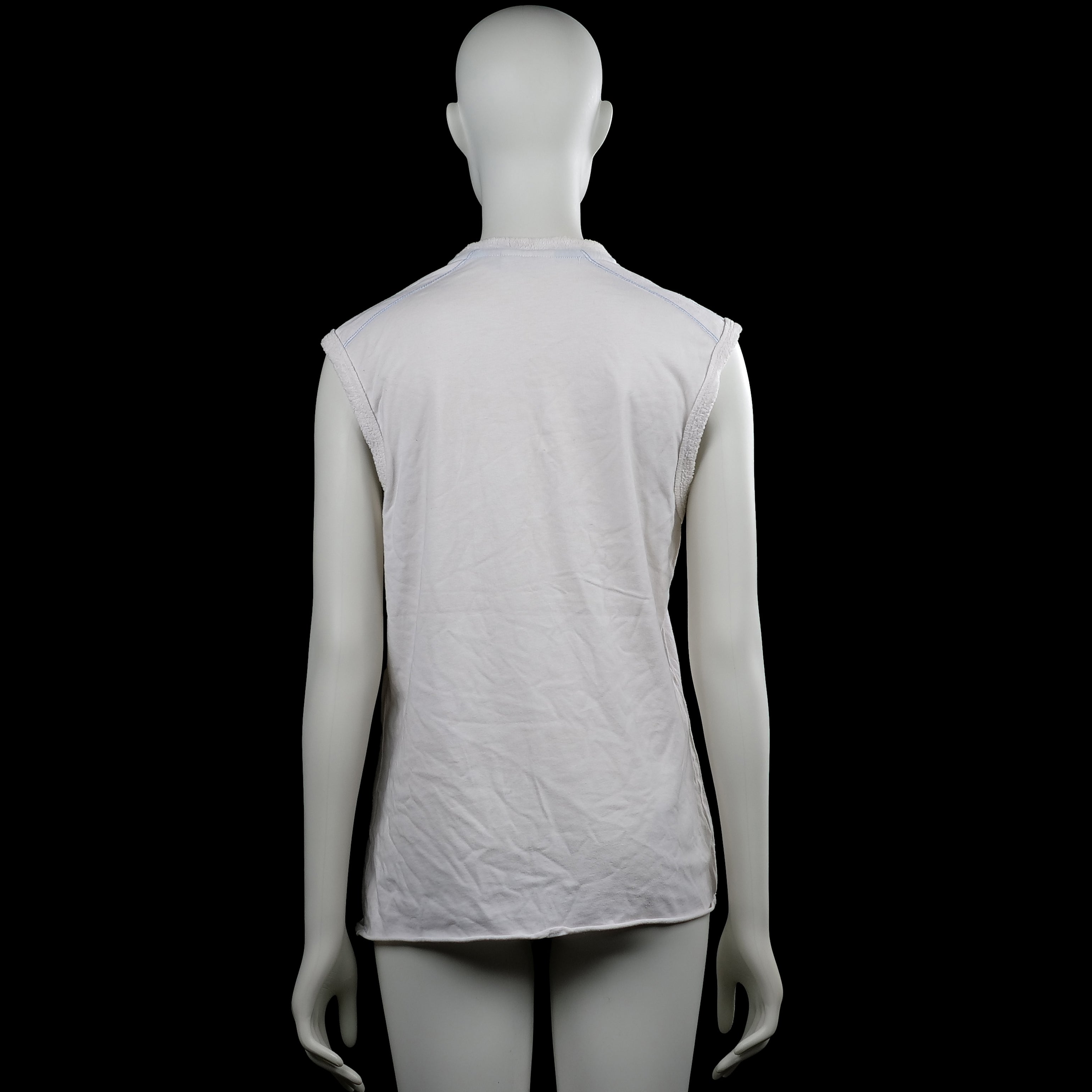 Tank top - White & Light Blue - Size L