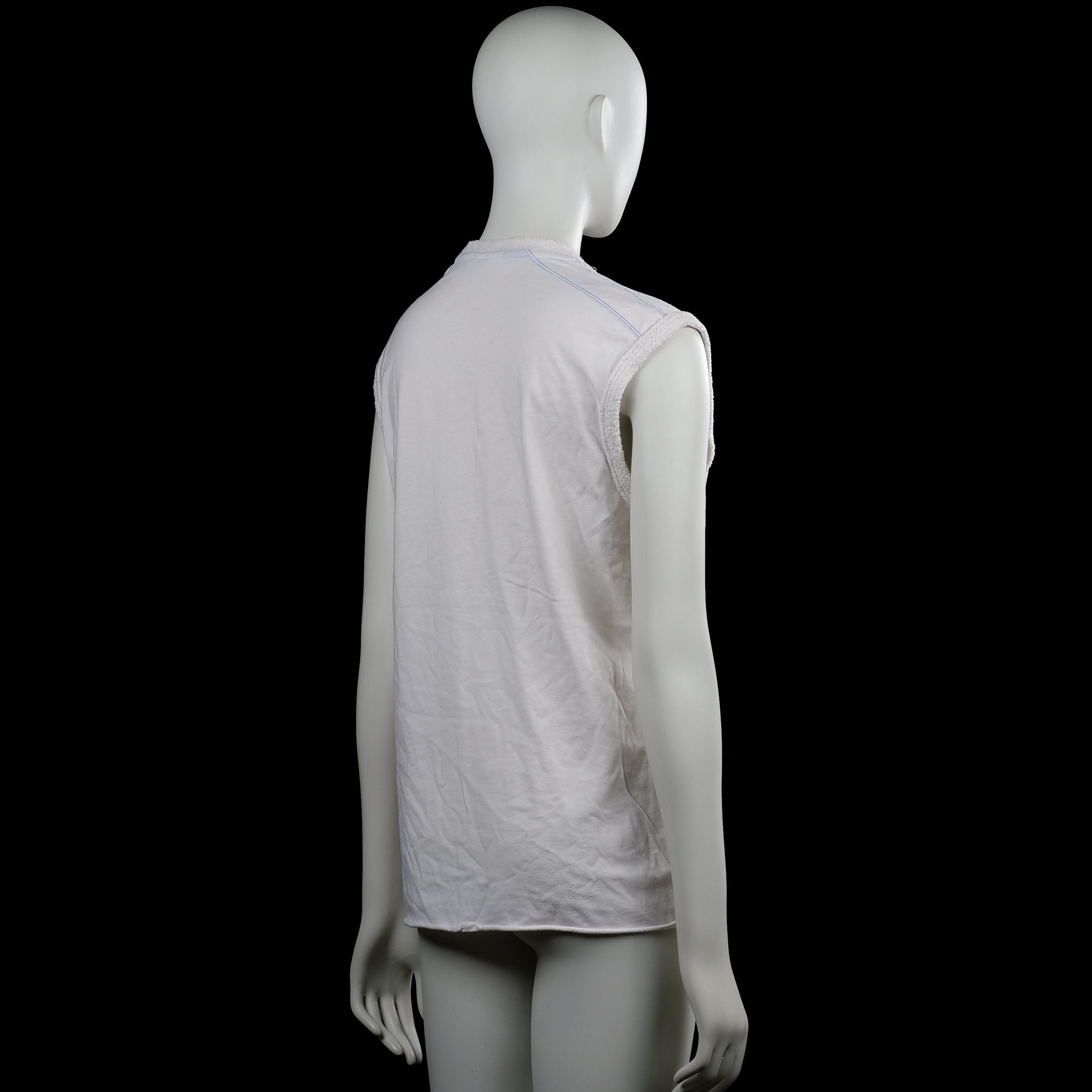Tank top - White & Light Blue - Size L