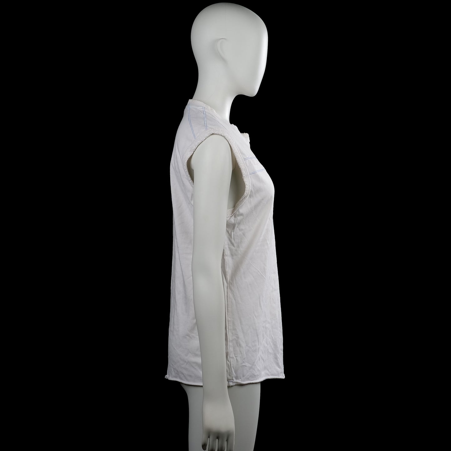 Tank top - White & Light Blue - Size L