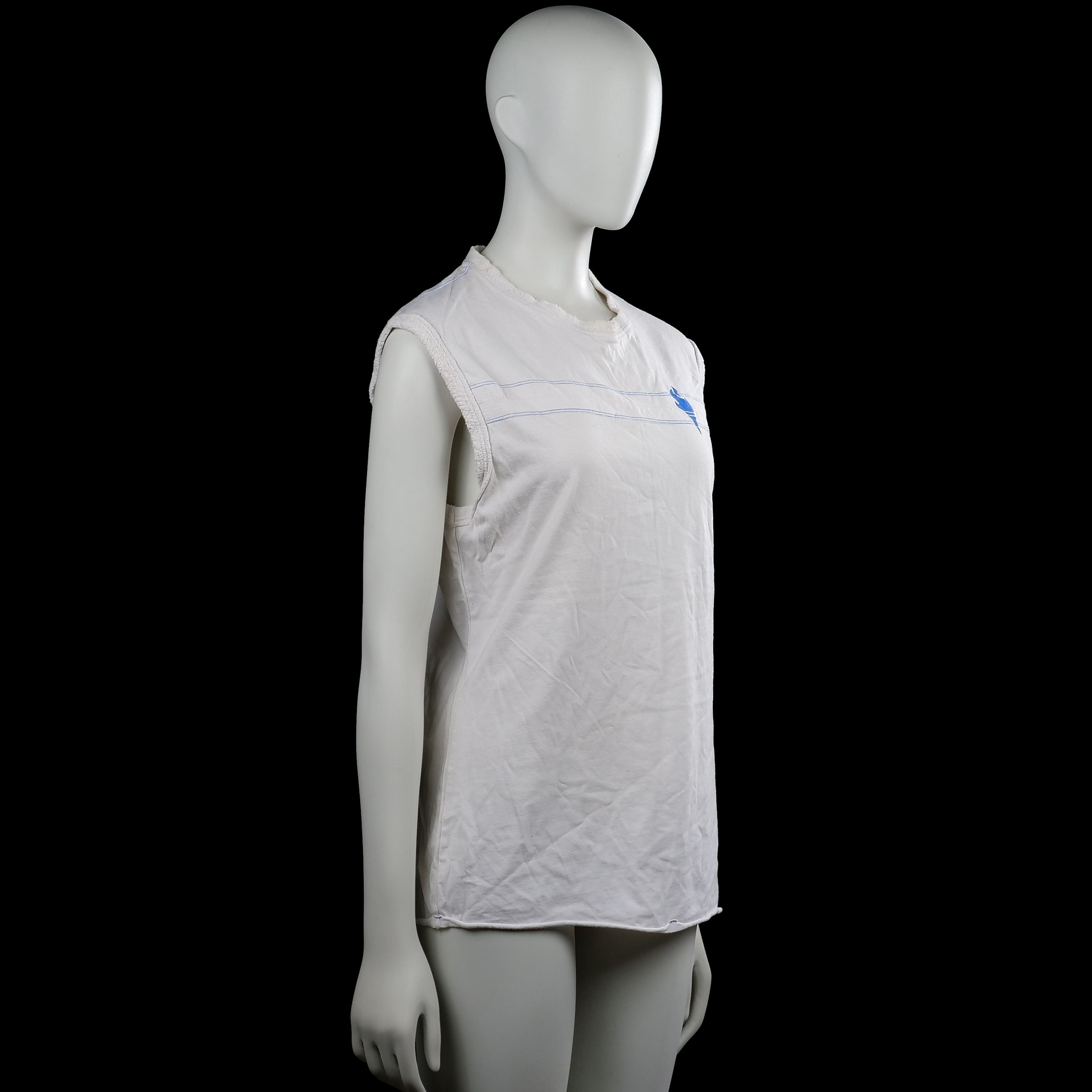 Tank top - White & Light Blue - Size L
