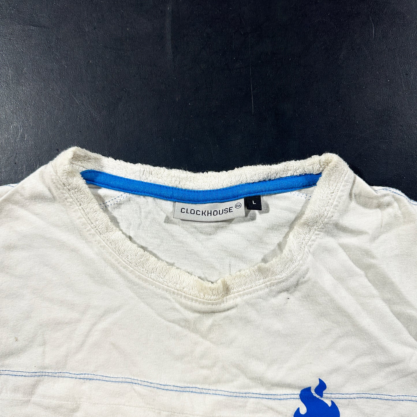 Tank top - White & Light Blue - Size L