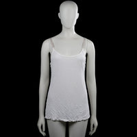 Asos - Tank top - White - Size 40 - White solid camisole with spaghetti straps and a scoop neck. Straight hem with no visible closures.