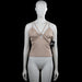 Nly trend - Tank top - Taupe - Size M - (NEW) - Taupe solid sleeveless camisole with thin double shoulder straps and a V-neckline featuring a small front cutout. Straight hem with plain edge finishing.