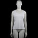 Ofelia - Tank top - White - Size L - White solid sleeveless top with a scoop neckline and lace trim along the neckline and armholes. Straight hem with no visible closures.