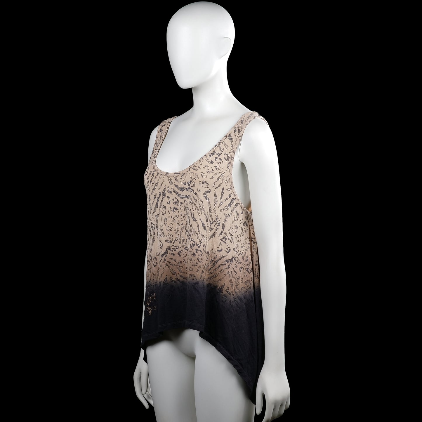 Tank top - Beige & Black - Size M