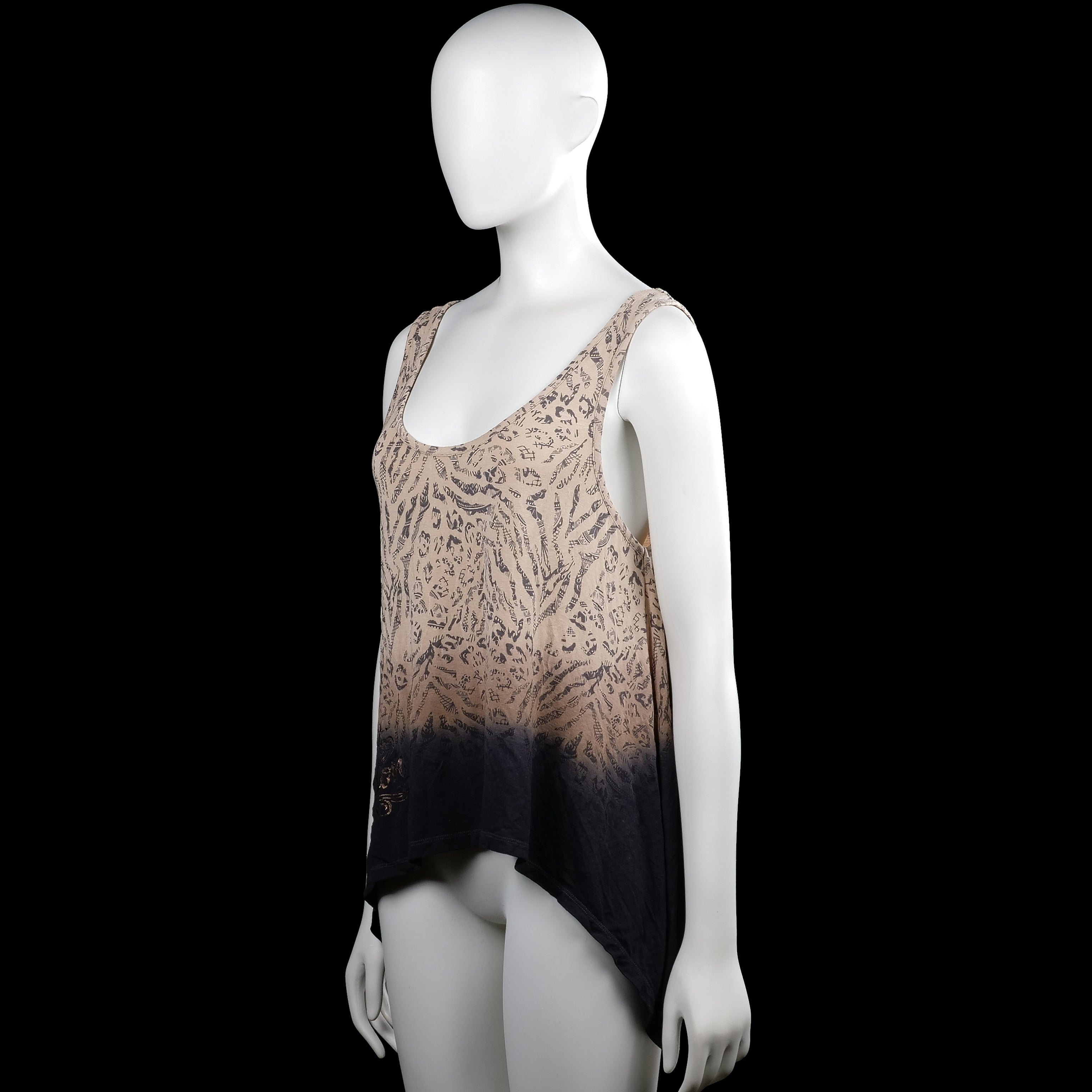 Tank top - Beige & Black - Size M