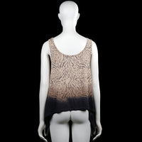 Tank top - Beige & Black - Size M