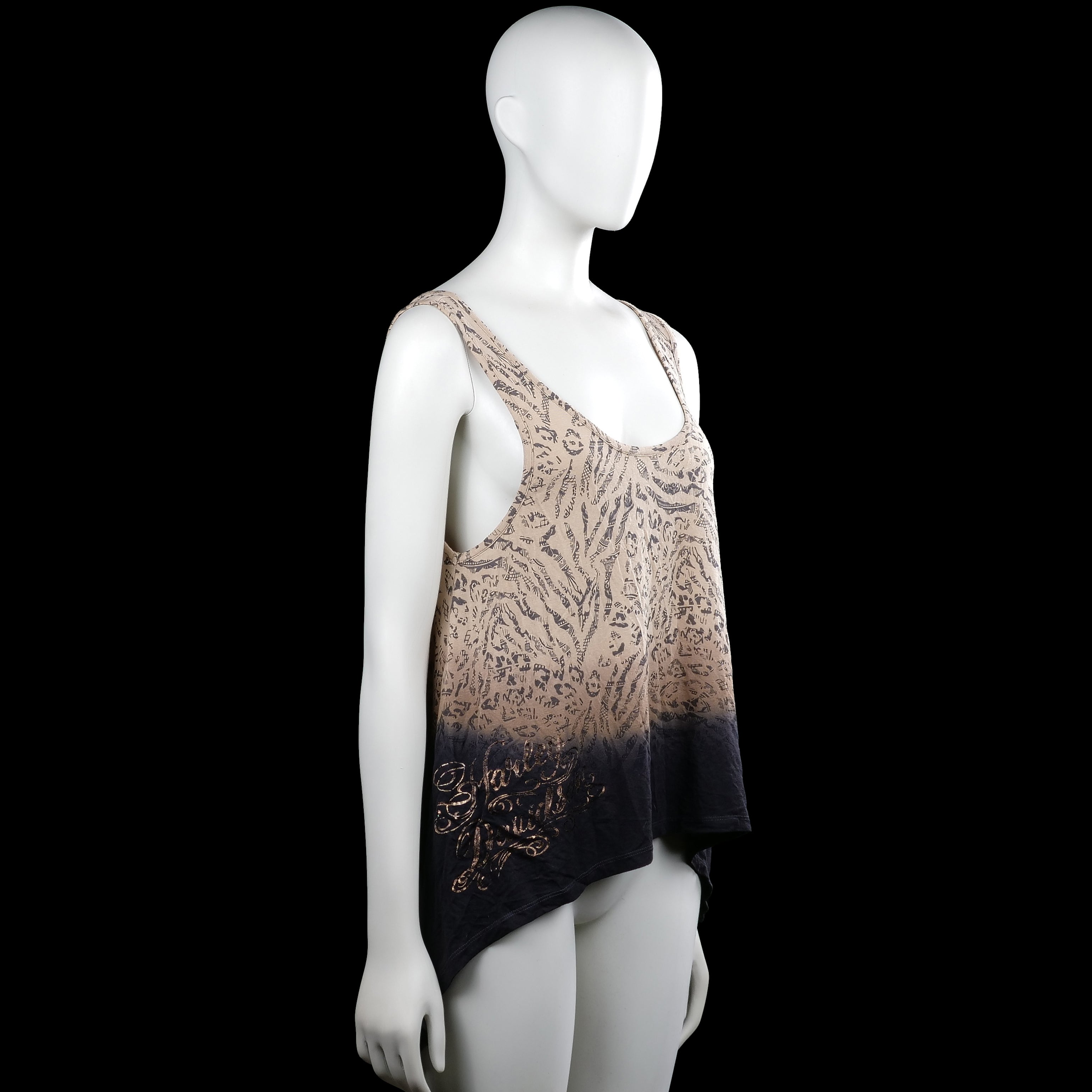 Tank top - Beige & Black - Size M
