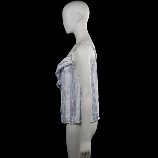Tank top - White & Navy - Size 36