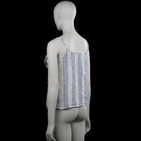 Tank top - White & Navy - Size 36