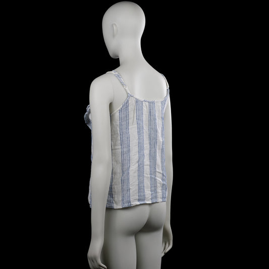 Tank top - White & Navy - Size 36
