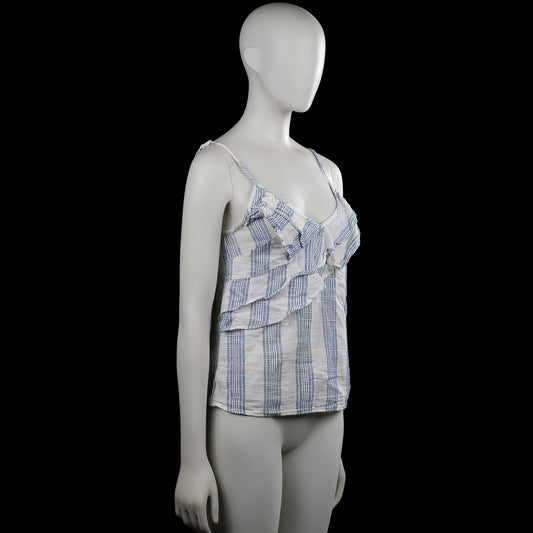 Tank top - White & Navy - Size 36