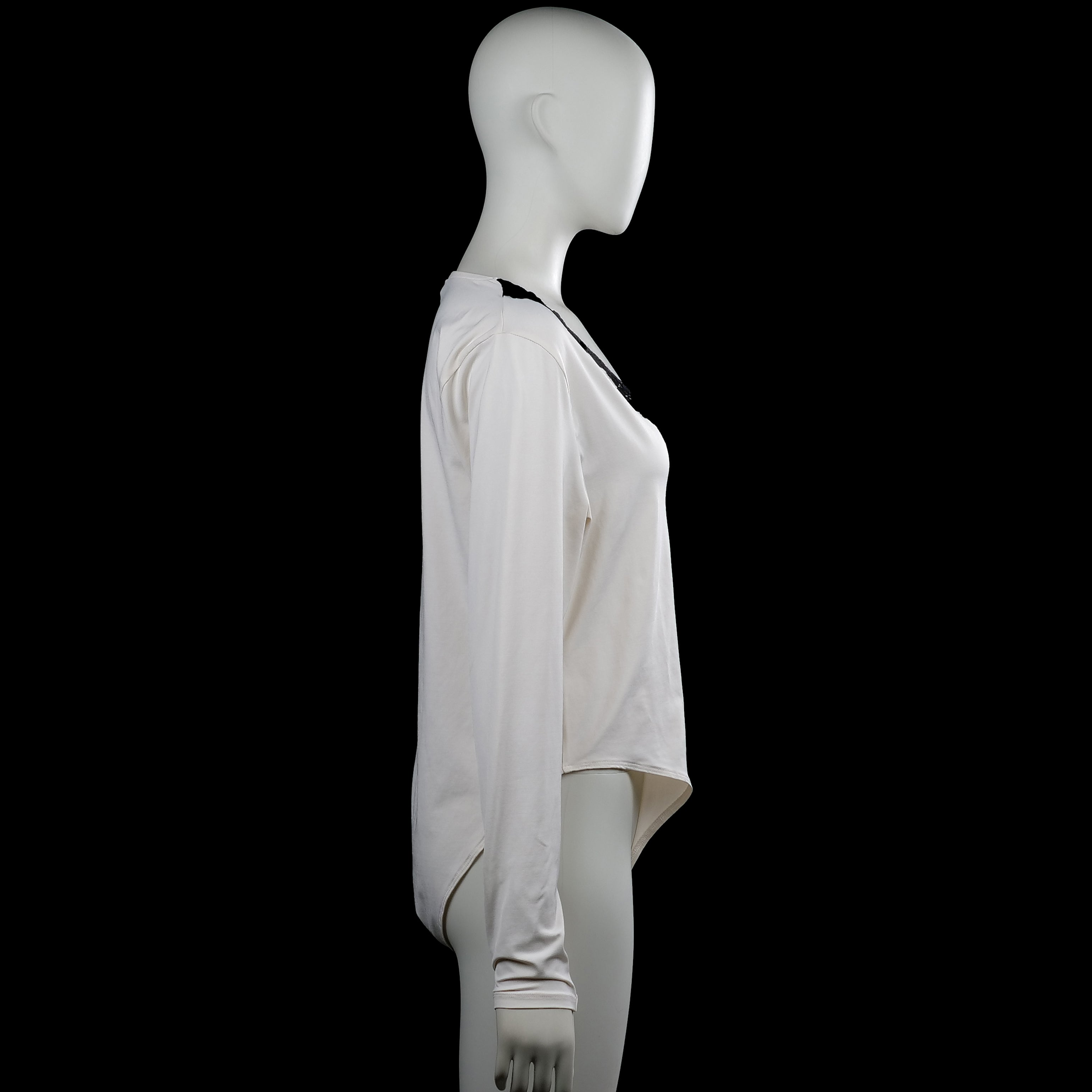 Bodysuit - White & Black - Size XL