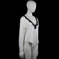 Bodysuit - White & Black - Size XL