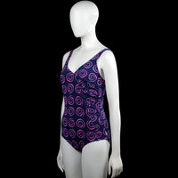 Bodysuit - Navy & Purple - Size 44