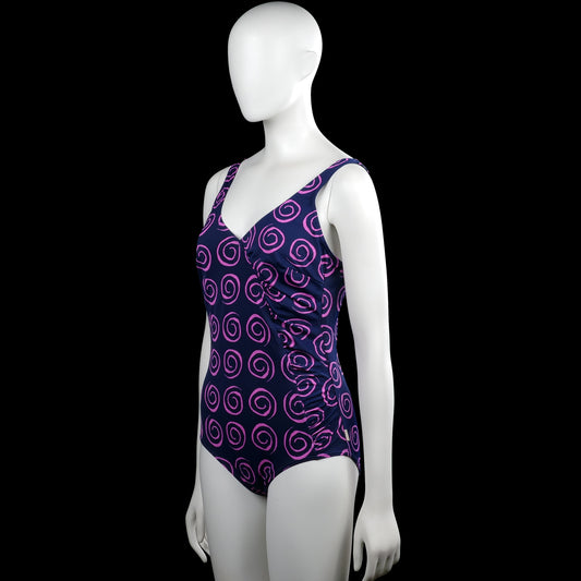 Bodysuit - Navy & Purple - Size 44
