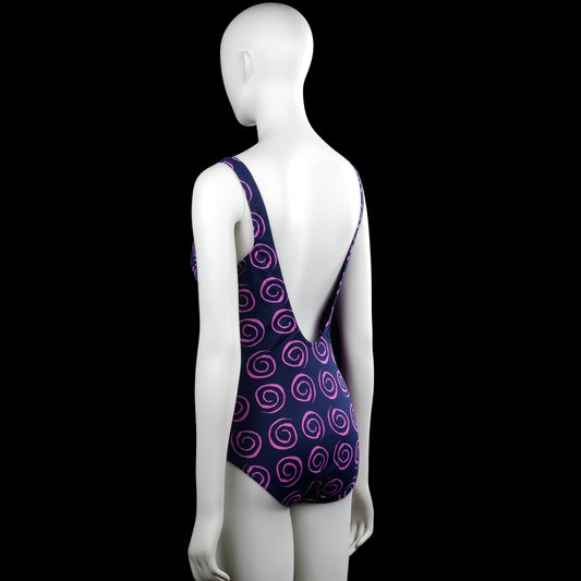 Bodysuit - Navy & Purple - Size 44