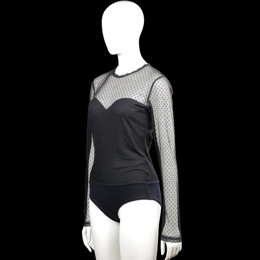 Bodysuit - Black & Light Gray - Size M