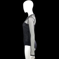 Bodysuit - Black & Light Gray - Size M