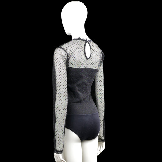 Bodysuit - Black & Light Gray - Size M