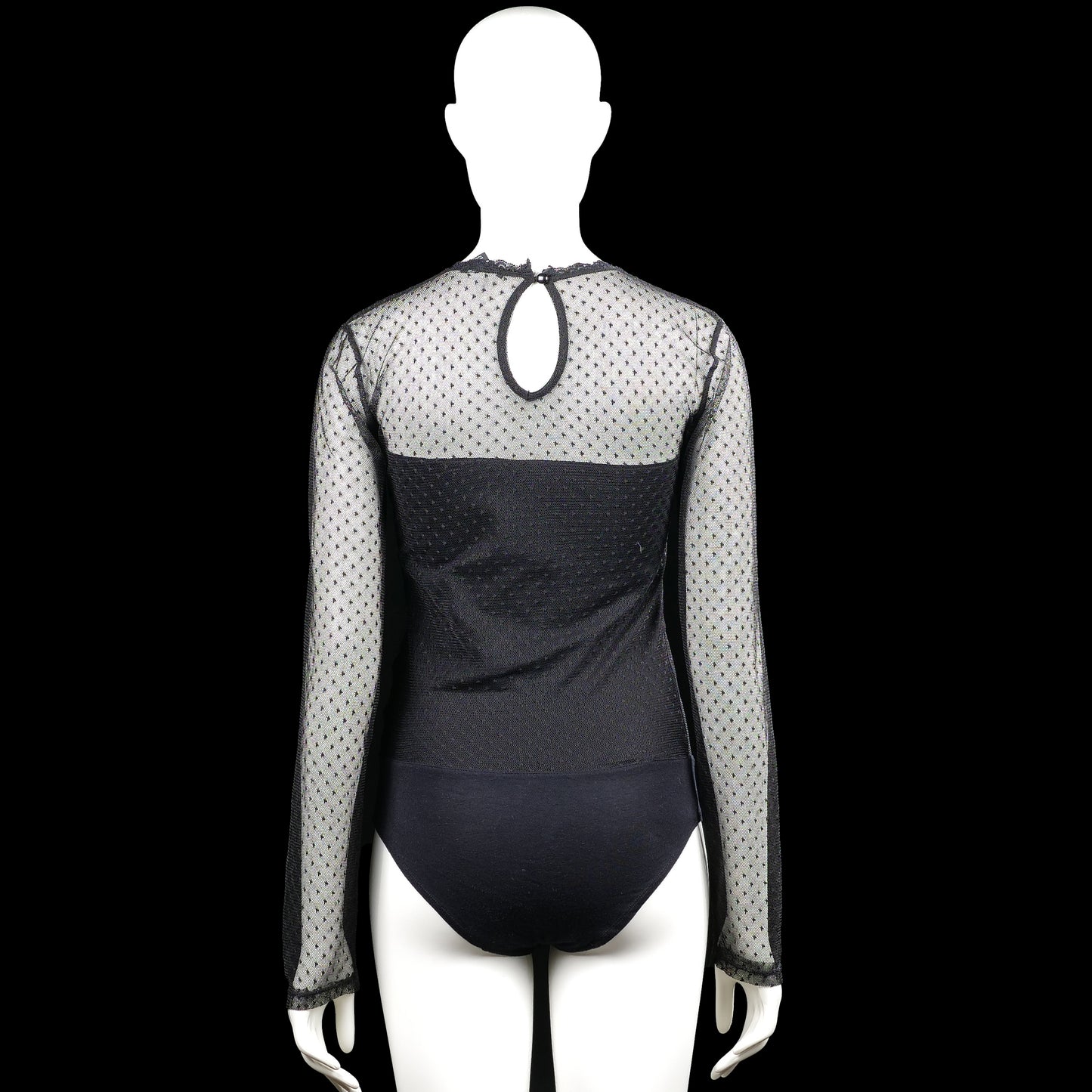 Bodysuit - Black & Light Gray - Size M