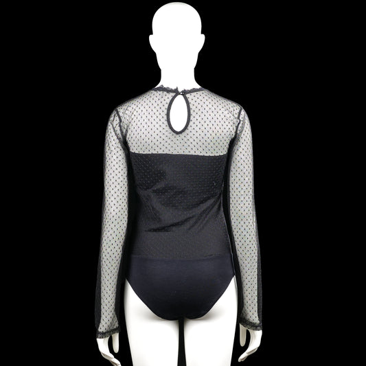 Bodysuit - Black & Light Gray - Size M
