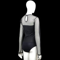 Bodysuit - Black & Light Gray - Size M