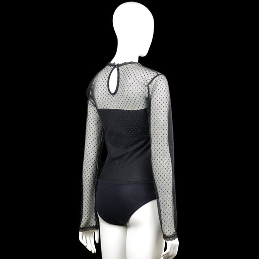 Bodysuit - Black & Light Gray - Size M
