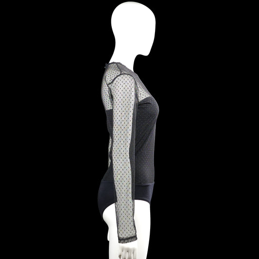 Bodysuit - Black & Light Gray - Size M