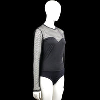 Bodysuit - Black & Light Gray - Size M