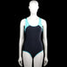 Kappahl - Bodysuit - Navy & Turquoise - Size 170 - Navy and turquoise sleeveless one-piece with a scoop neckline and racerback. Straight leg openings and neckline with turquoise trim.