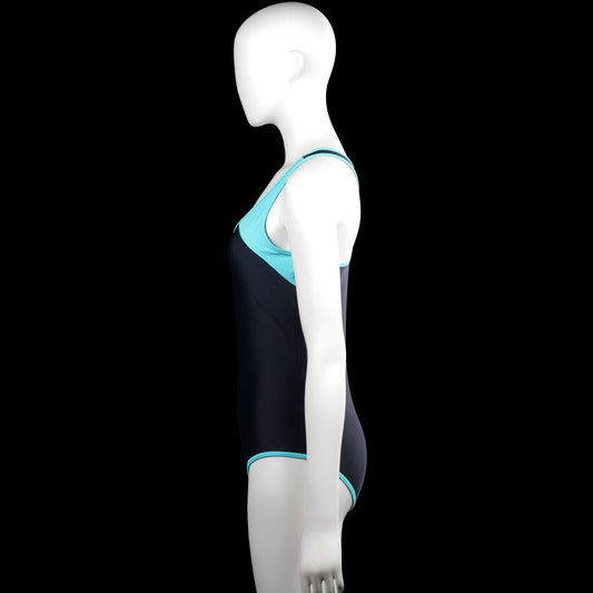 Bodysuit - Navy & Turquoise - Size 170