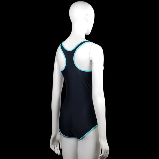 Bodysuit - Navy & Turquoise - Size 170
