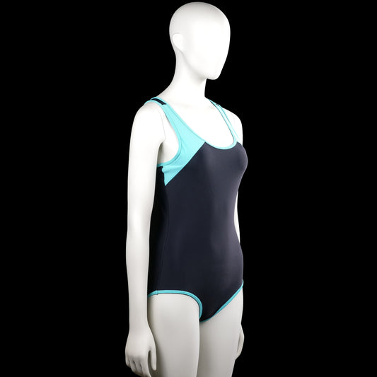 Bodysuit - Navy & Turquoise - Size 170