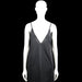 Tank top - Black - Size M - Black solid spaghetti-strap top with a deep V-neckline. Straight hem with no visible closures.