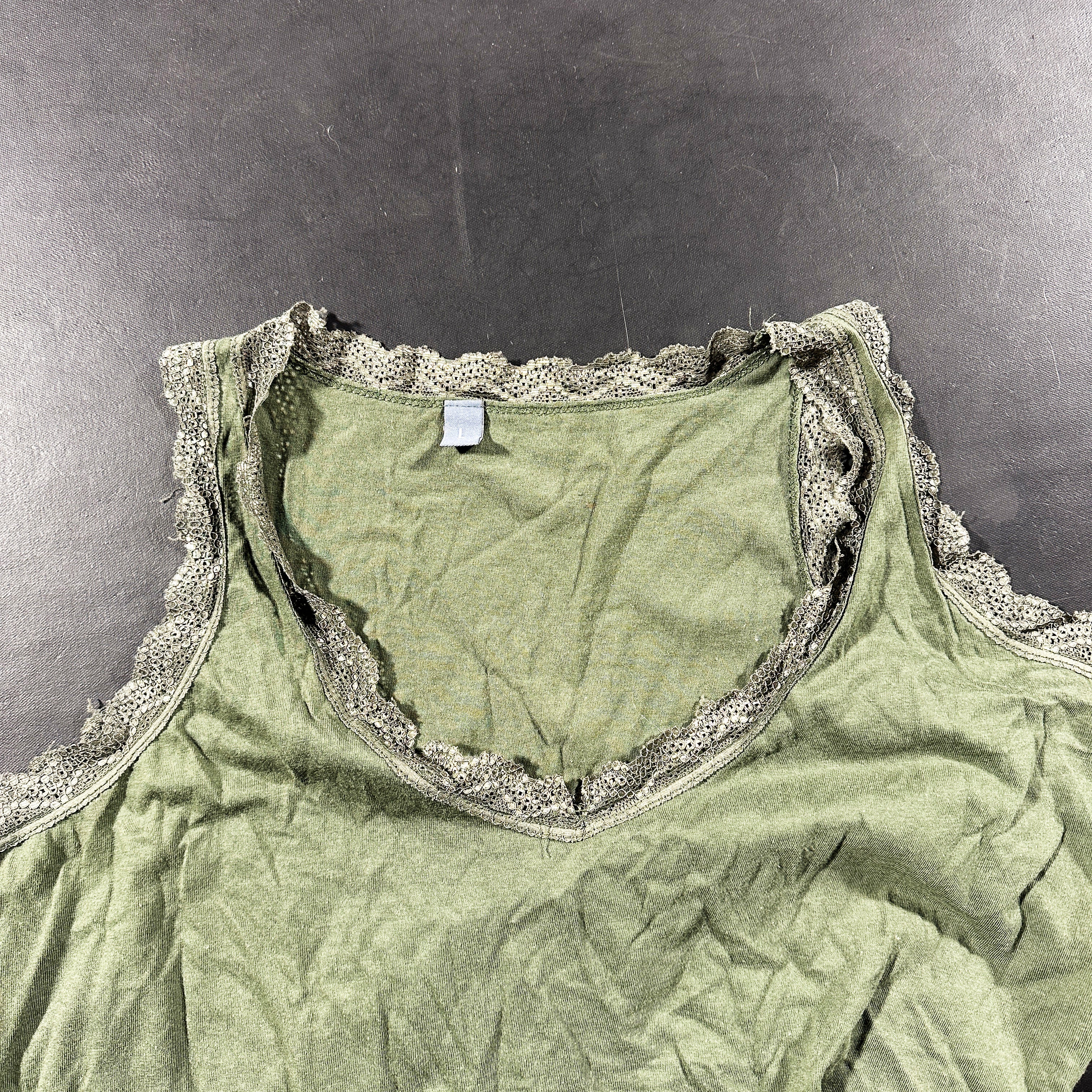 Tank top - Olive & Gray - Size L