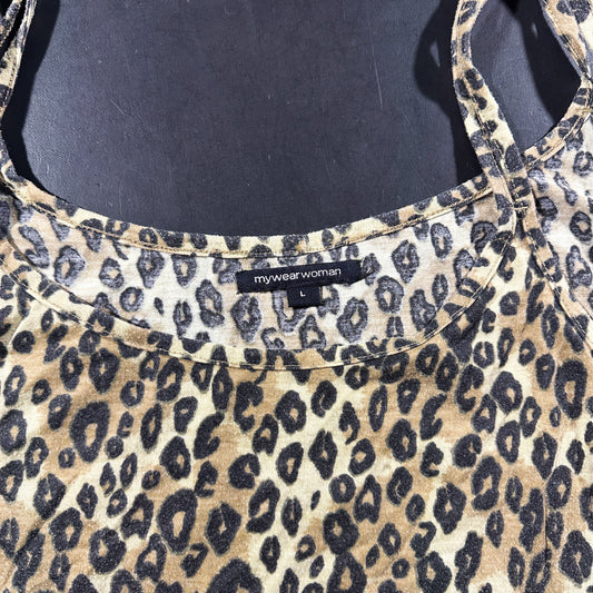 Tank top - Beige & Black - Size L