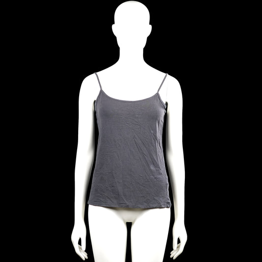 Primark - Tank top - Dark Gray - Size M - Dark gray solid camisole with thin adjustable shoulder straps and a scoop neckline. Features a straight hem.